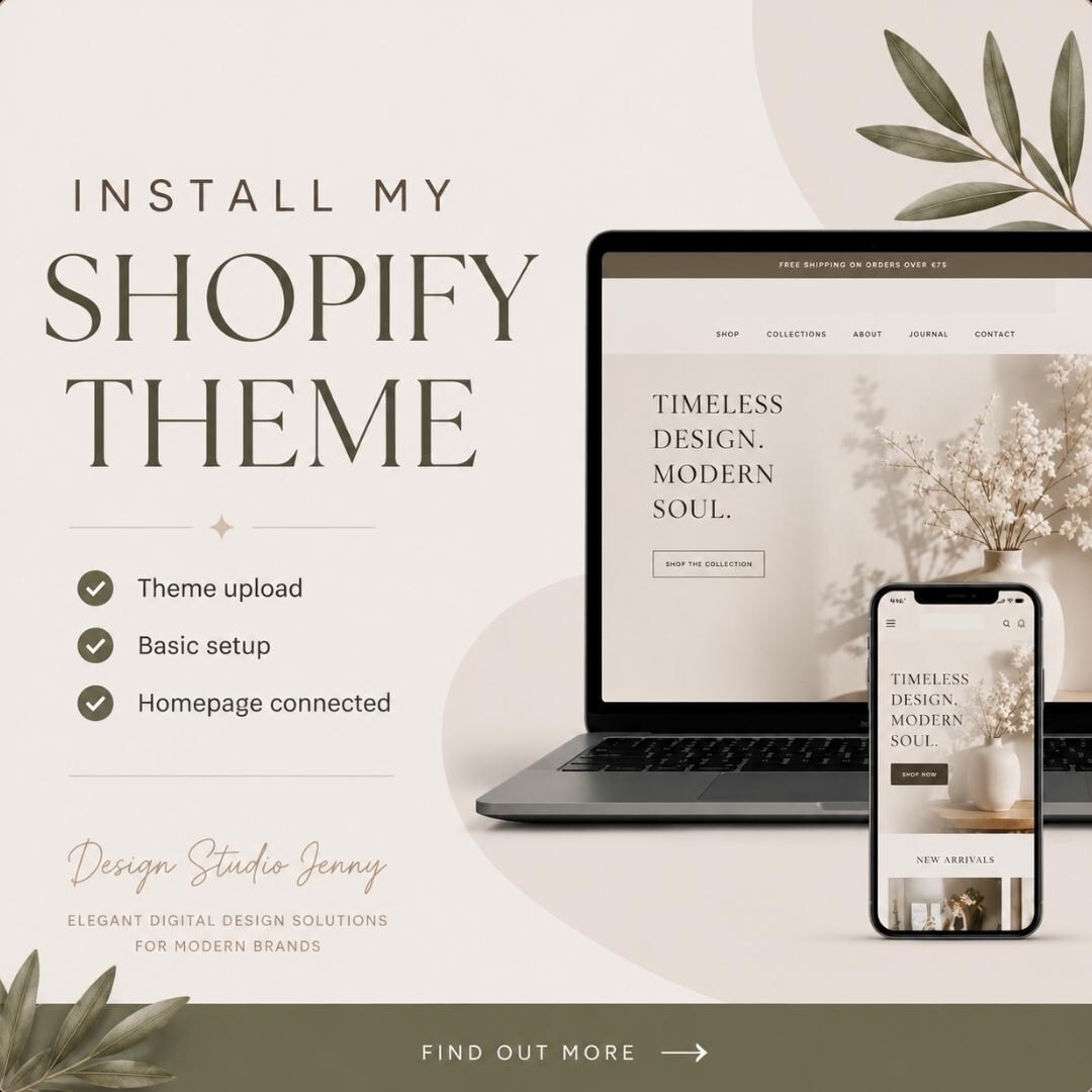 Shopify Theme Installation Service | Professional Store Setup - Etsy