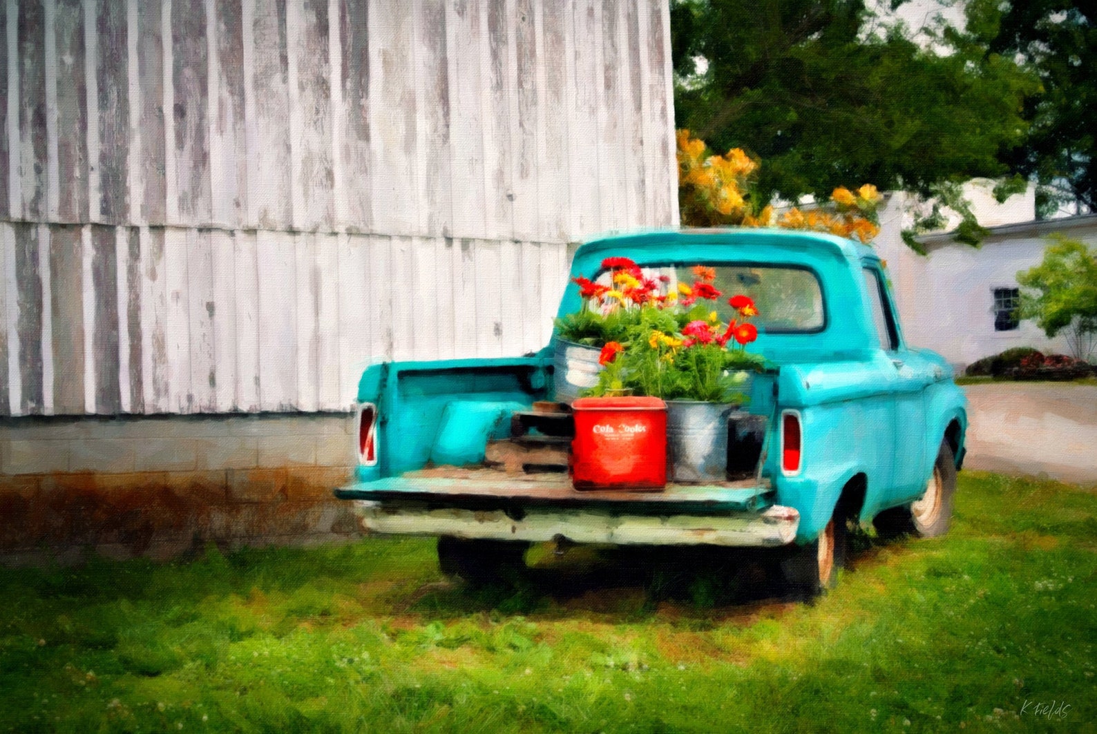 Vintage Truck Instant Download / Digital Oil Painting / | Etsy