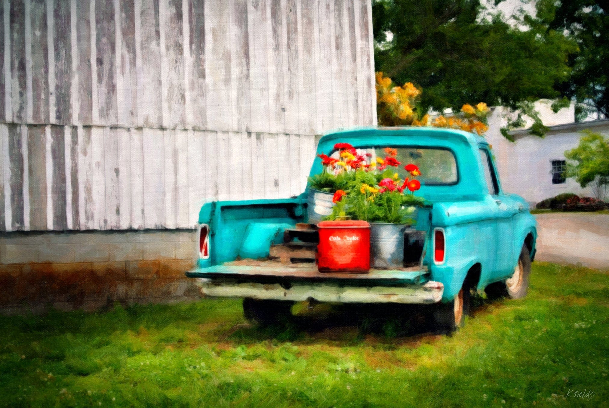 Vintage Truck Instant Download / Digital Oil Painting / | Etsy