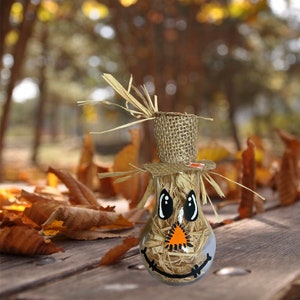Scarecrow Decor, Fall Light Bulb, Cubicle Decor, Country Decor, Fall Desk Decor, Happy Fall Y&#39;all, Farmhouse Decor, Harvest Home Decor