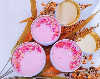 NATURAL SOY CANDLES, Organic Soy Candle, Unique Soy Wax Fragrance Candles, New Home Floral Container Candle House Warming Gift