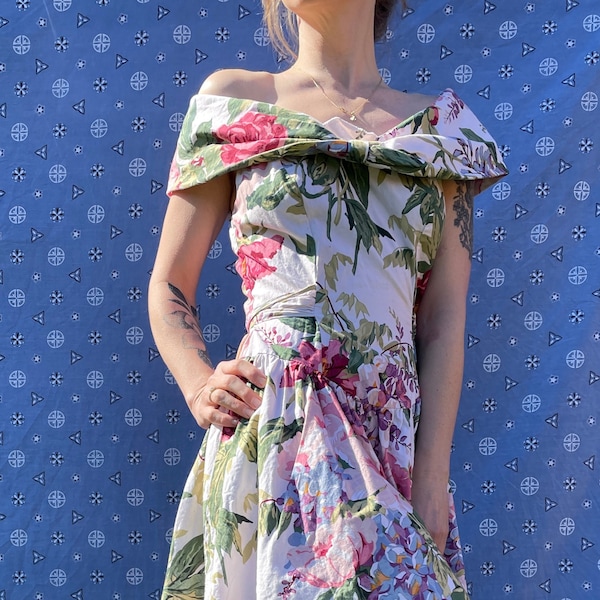 Vintage Floral Dress - Etsy