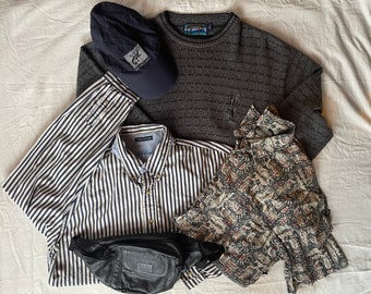 Men's Vintage Clothing Mystery Bundle || Curated Thrift Box