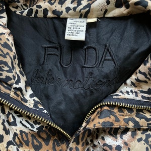 90's Pure Silk Leopard Print Bomber Jacket// M-XL image 7