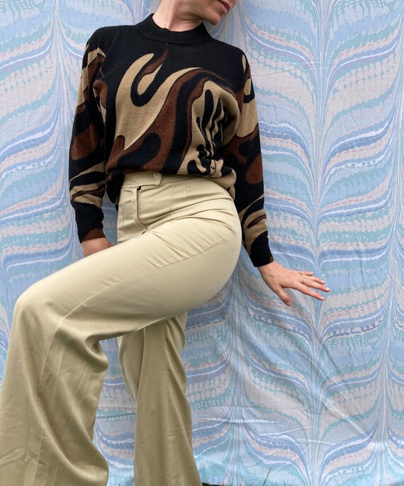 Tan bell bottoms sale