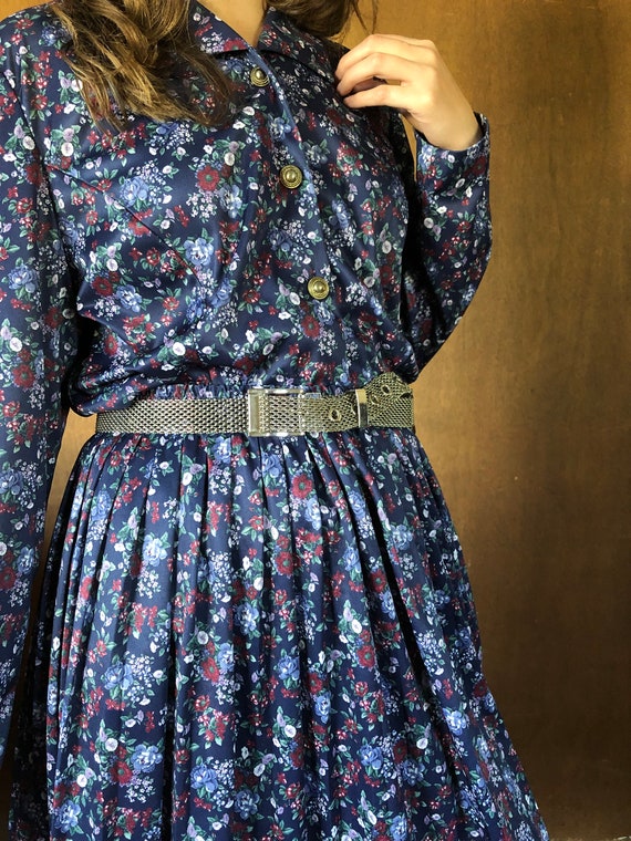 Western Floral 80's Matching Skirt and Top Set//S-
