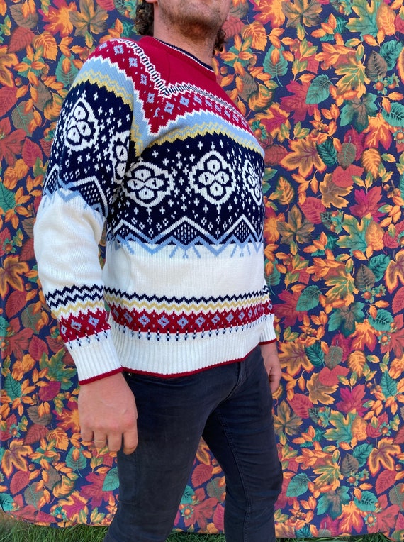 Vintage abstract patterned sweater Gem