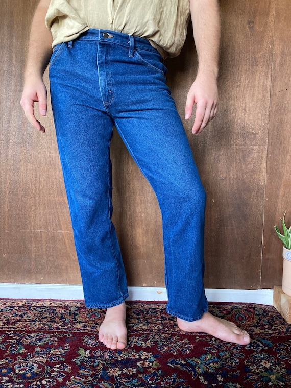 90's Thick Heavy Duty Straight Leg Rustler Jeans 3