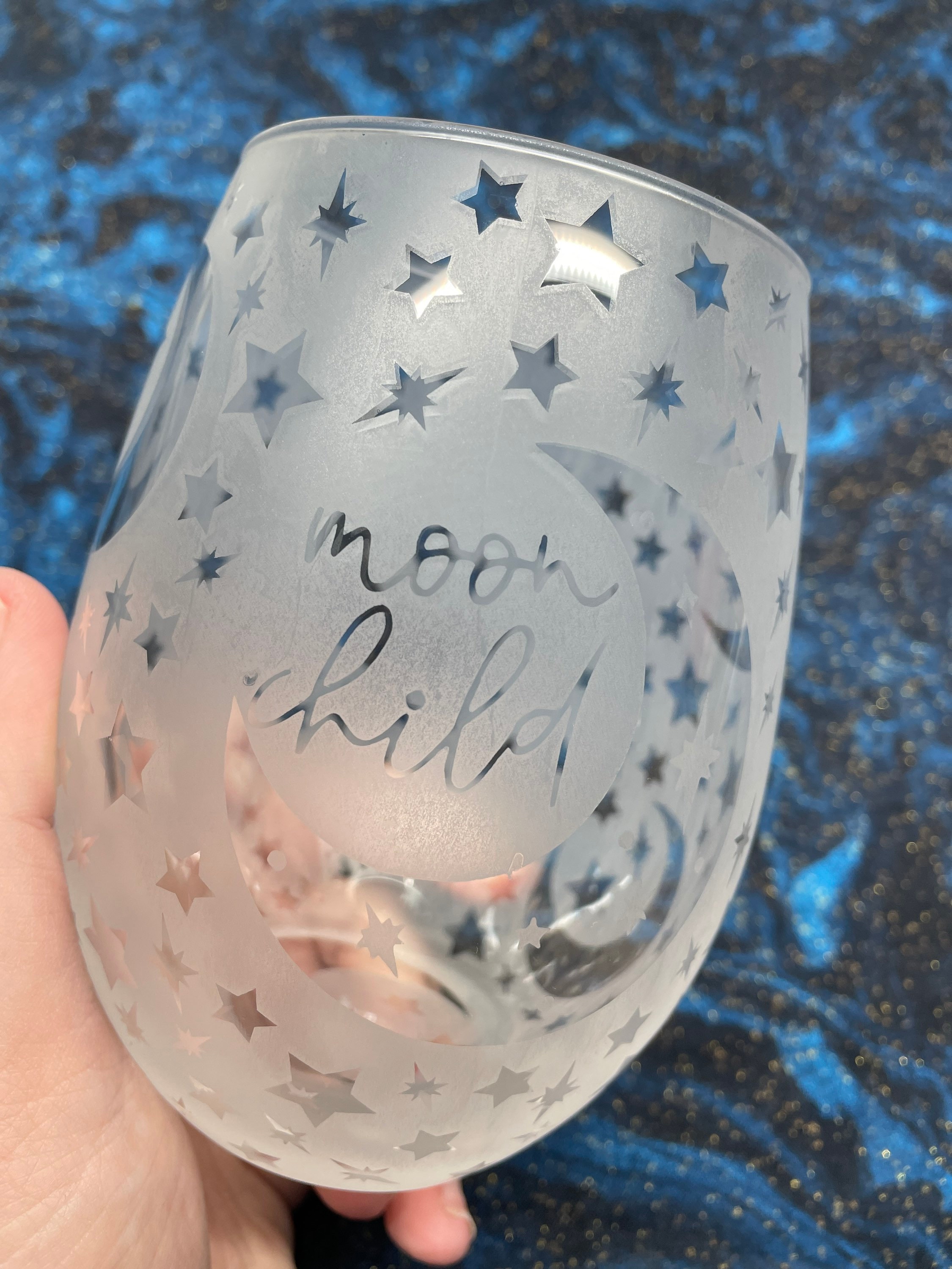 The Sun and Moon Stemless Wine Glass – The Pretty Pink Rooster