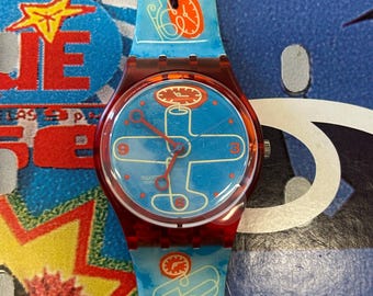 1997 Swatch GK255 Sesterce Henry Lucas Model Liberty Watch Made in 