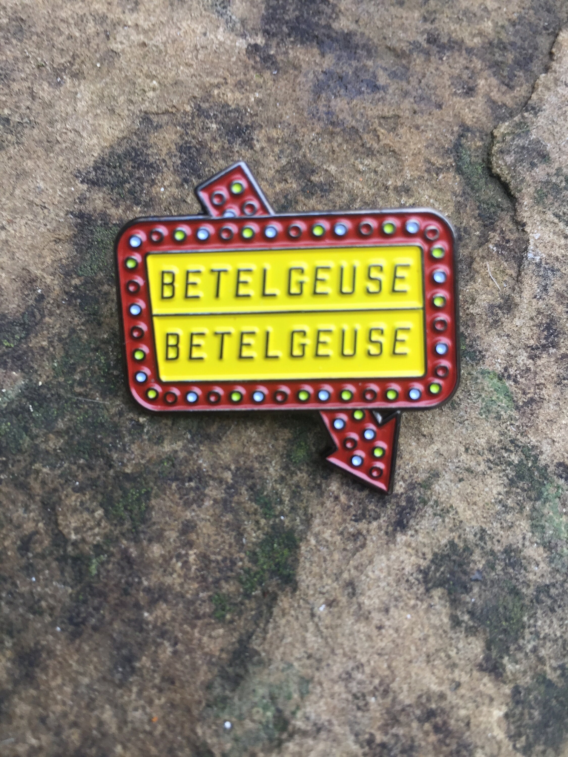 Beetlejuice Betelgeuse sign enamel pin badge | Etsy