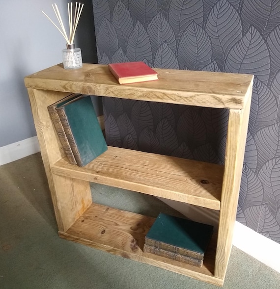 Rustic Reclaimed Scaffold Board Bookcase | Industrial Scaffold Board Shelf | Slim or Deep