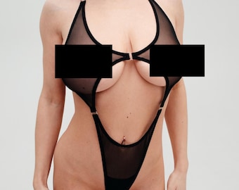 Lencería transparente con clasificación X, Body de lencería, Body transparente