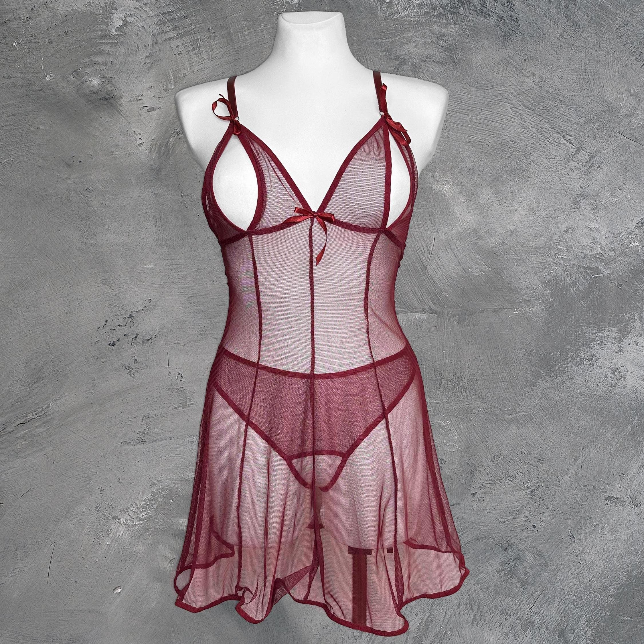 Sheer nightgown,Transparent lingerie,Lingerie see through,Babydoll lingerie,See through babydoll,Sheer babydoll,Transparent babydoll