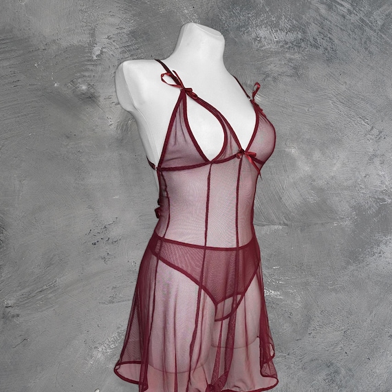 Sheer babydoll, See through babydoll, Black nightgown, Sheer nightgown, Erotic lingerie, Babydoll dress, Sexy babydoll, Babydoll dress