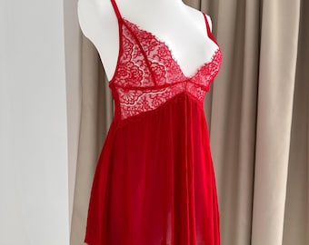 Sheer slip nightgown,See through nightie,Negligee see through