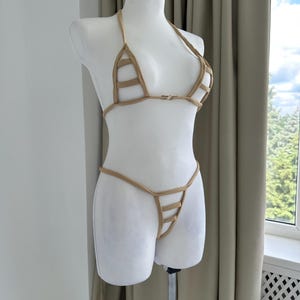 Topless swimwear,See through swimwear,Handmade mini bikini set,Micro bikini,Mini micro bikini,Extreme string,Swimsuit,Open bikini set