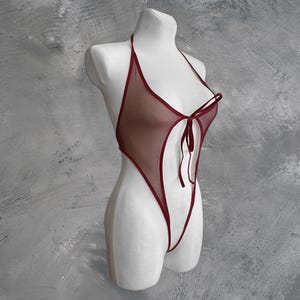 Transparenter extremer Badeanzug-Bikini, transparenter Bikini, Damen-Bikini, durchsichtiger Bikini, durchsichtiger Badeanzug, durchsichtiger Badeanzug