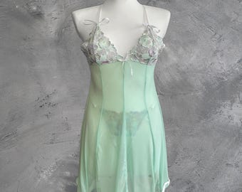 Babydoll transparente, Babydoll transparente, Camisón transparente, Vestido de malla transparente, Vestido transparente, Camisón babydoll, Vestido de noche transparente