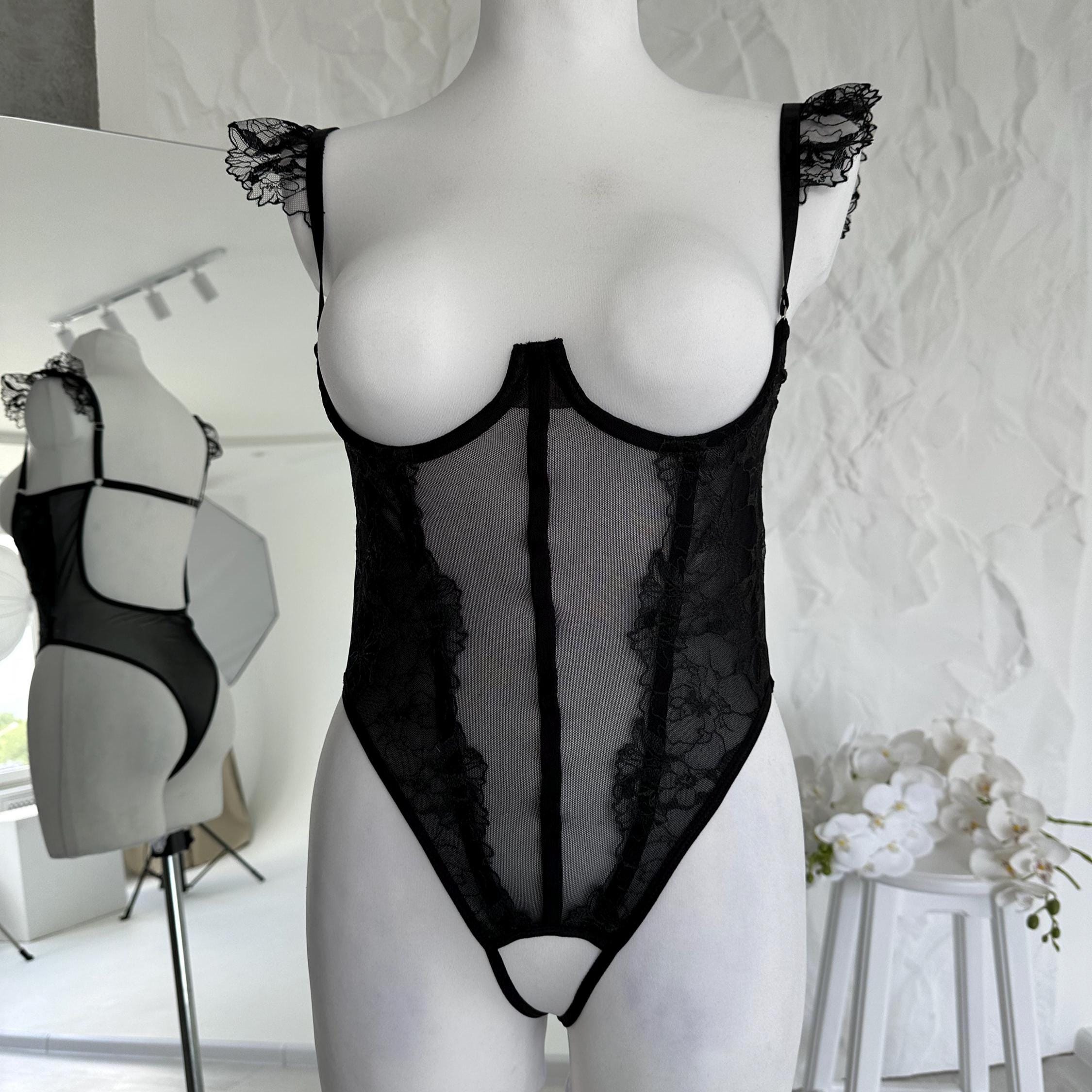 black sexy body suit Priya Bodysuit