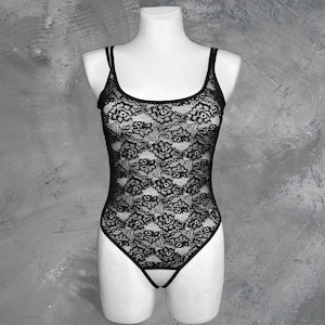 Lace teddy lingerie,Sheer teddy lingerie,Open crotch catsuit,Open crotch outfit,Open crotch teddy,Sexy open crotch,Open bodysuit