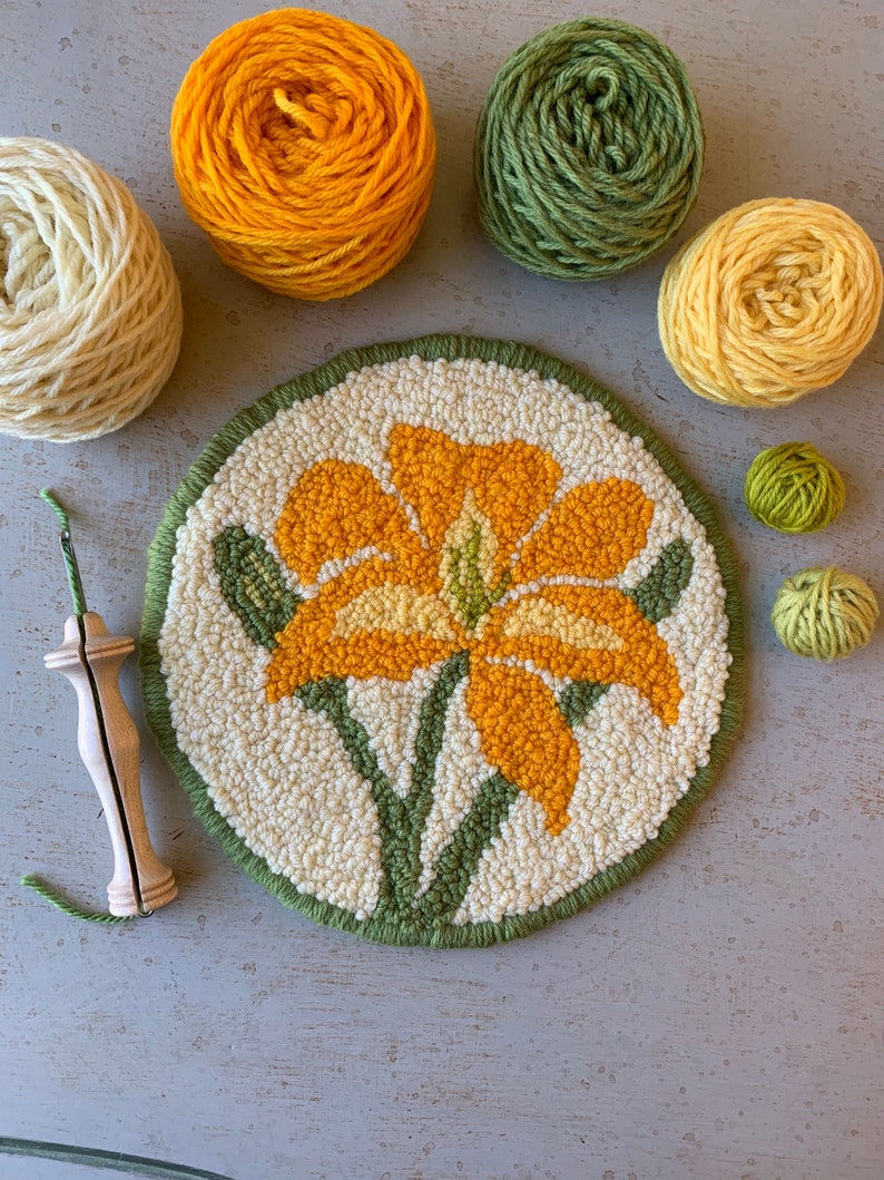 DIY Oxford Punch Needle 13 Fine Kit flower Punch Needle Pattern Kits