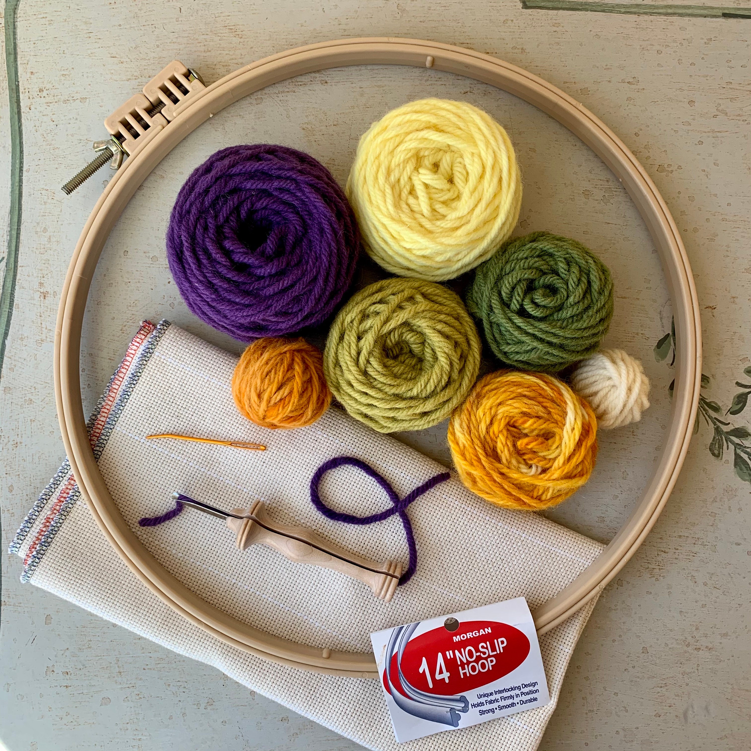 Oxford Punch Needle Kit Daffodil Bloom Flower Punch Needle Etsy