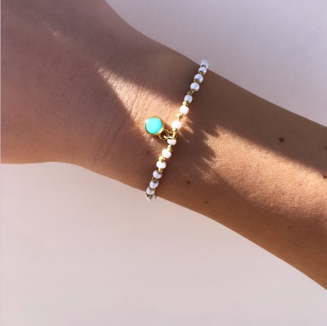 Bracelets bracelet blanc pour les femmes bracelets perlés Etsy France