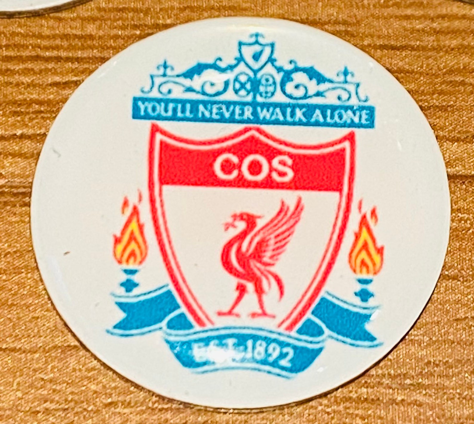 Personalised Liverpool FC golf markers. | Etsy