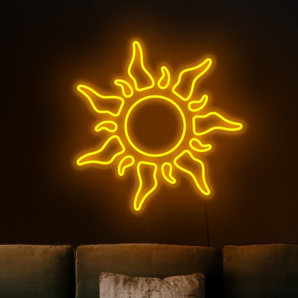 Sun neon light, Sun light sign, Sunshine neon sign, Kids room neon sign, Neon sign bedroom, Neon sign nursery, Sun wall decor,Sunshine decor