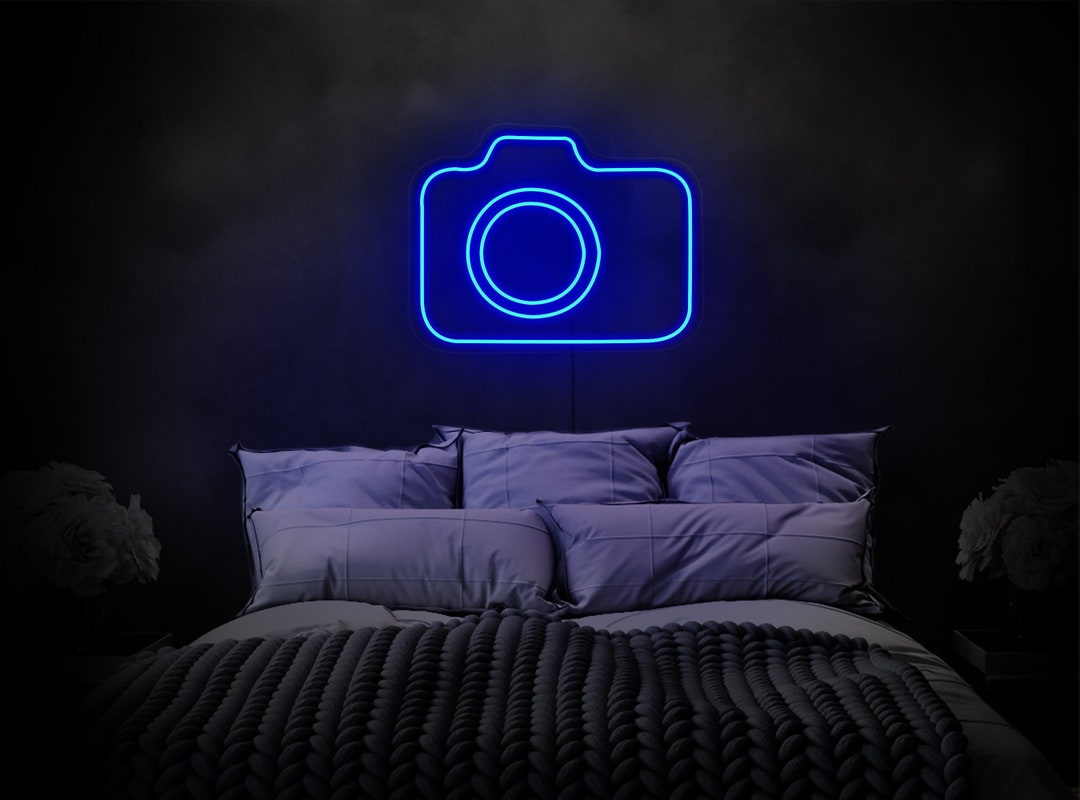 Camera Neon Sign, Camera Neon Light, Camera Led Sign, Camera Light Sign