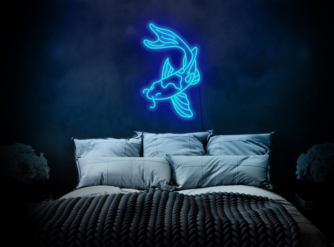 Koi Fish Neon Sign Koi Neon Sign Koi Fish Led Sign Fish - Etsy
