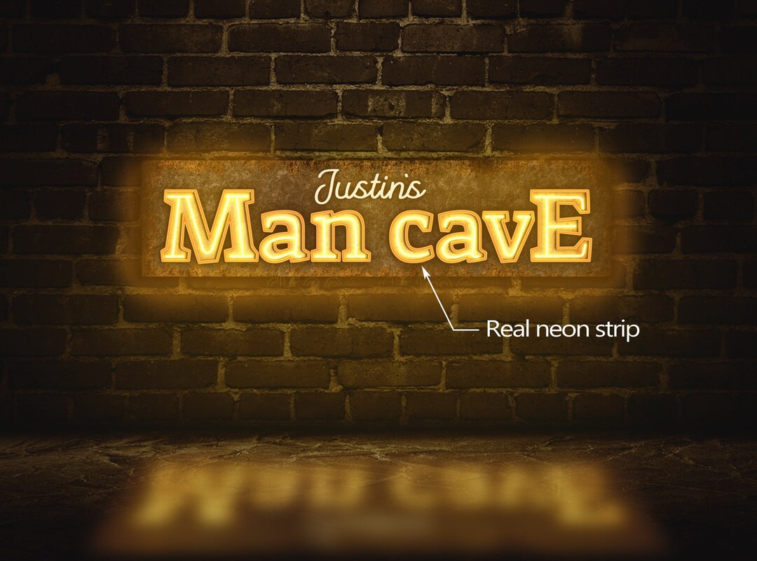 Man Cave Lights, Man Cave Led Sign, Man Cave Neon Sign, Custom Man Cave