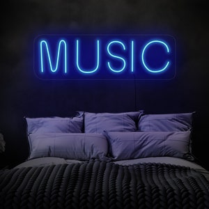 Music neon sign, Music neon light, Music led sign, Music light sign, Music wall decor, Neon sign wall decor, Neon sign for business image 5