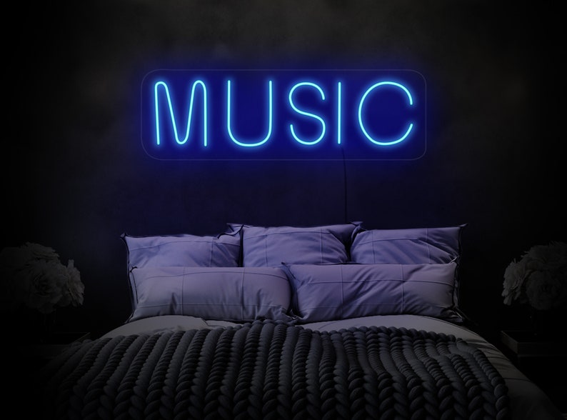 Music neon sign, Music neon light, Music led sign, Music light sign, Music wall decor, Neon sign wall decor, Neon sign for business image 5