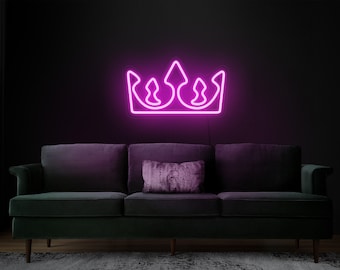 Crown Neon Sign Etsy