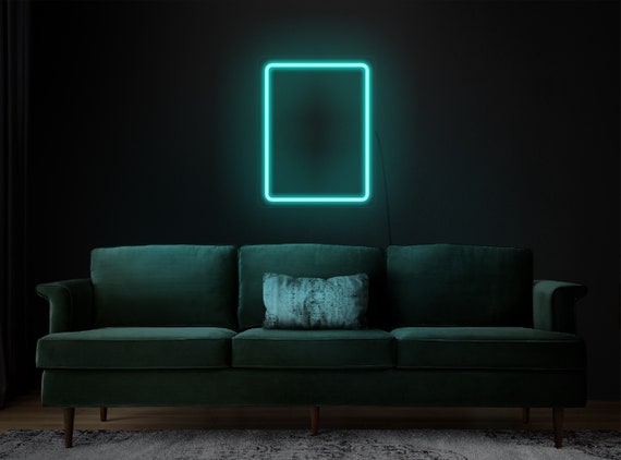 Rectangle neon light deals