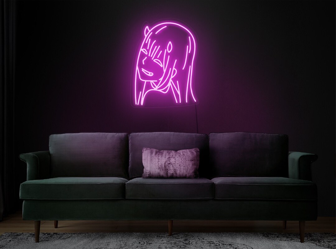 Anime Girl Neon Sign Anime Neon Sign Anime Led Sign Anime Etsy