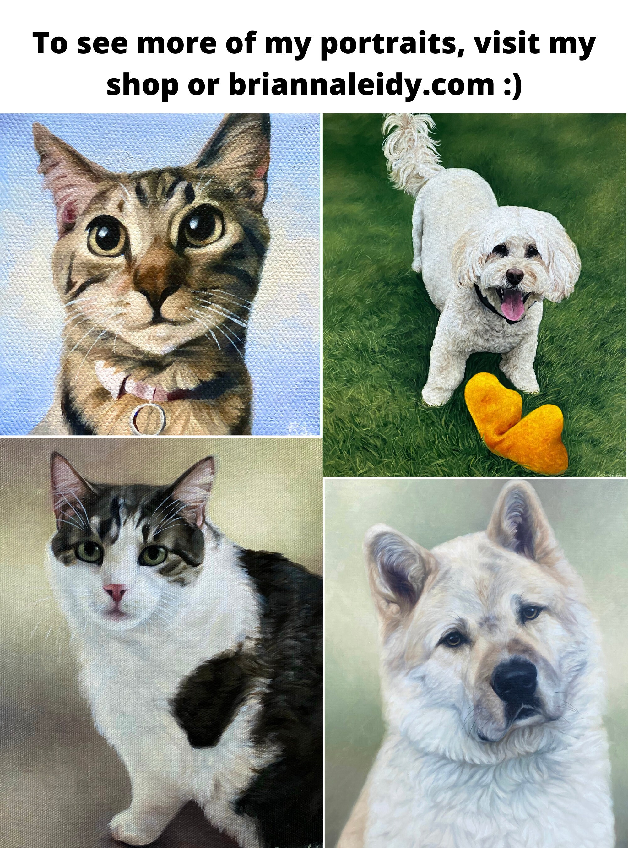 Custom Dog Oil Portrait Paint My Dog Pet Portrait From Etsy