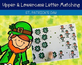 St. Patrick's Day Uppercase-Lowercase Letter Matching