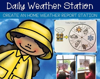 Daily Weather Report for Preschool Kindergarten and Homeschool
