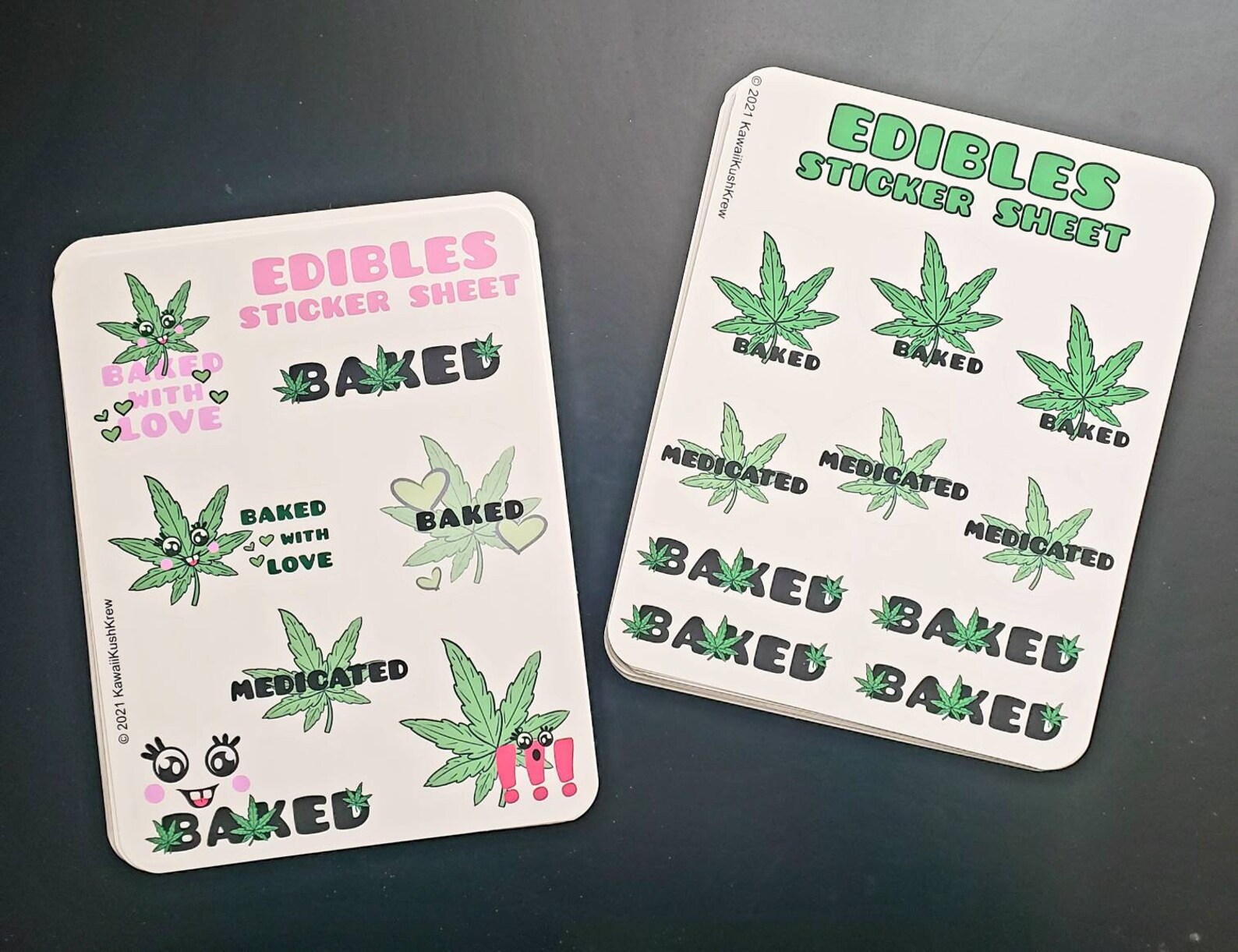 Cute 420 label sticker sheets for weed edibles Etsy