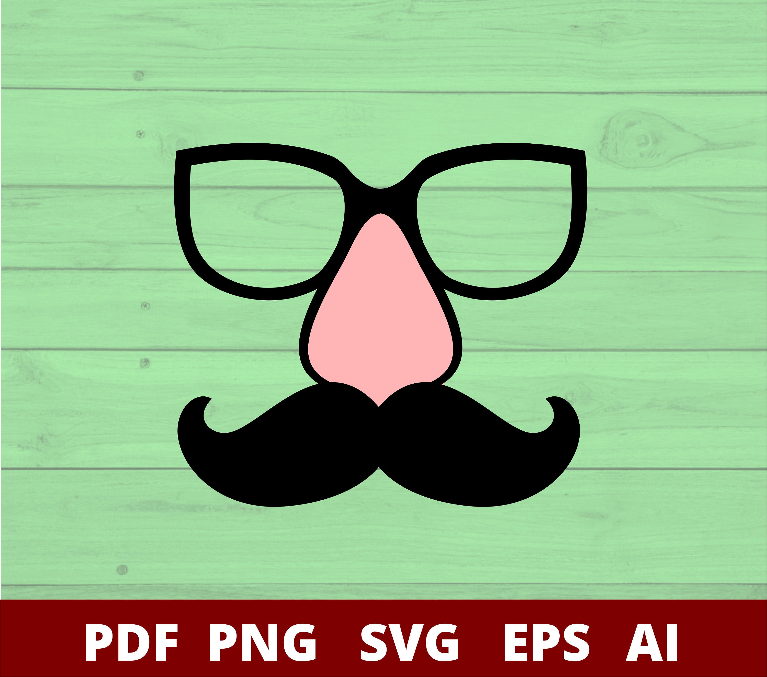 Male Face Carnival Mask Mustache Glasses and Nose SVG / SVG - Etsy Male Face Carnival Mask Mustache Glasses and Nose SVG / SVG - Etsy