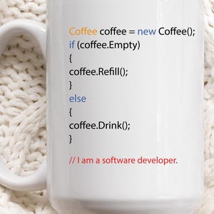 Funny Programmer Coffee Mug, Java Developer Coding Coffee Mugs, Perfect Gift for Developers Coder & Computer Geeks Coffee Cup Humor Lover
