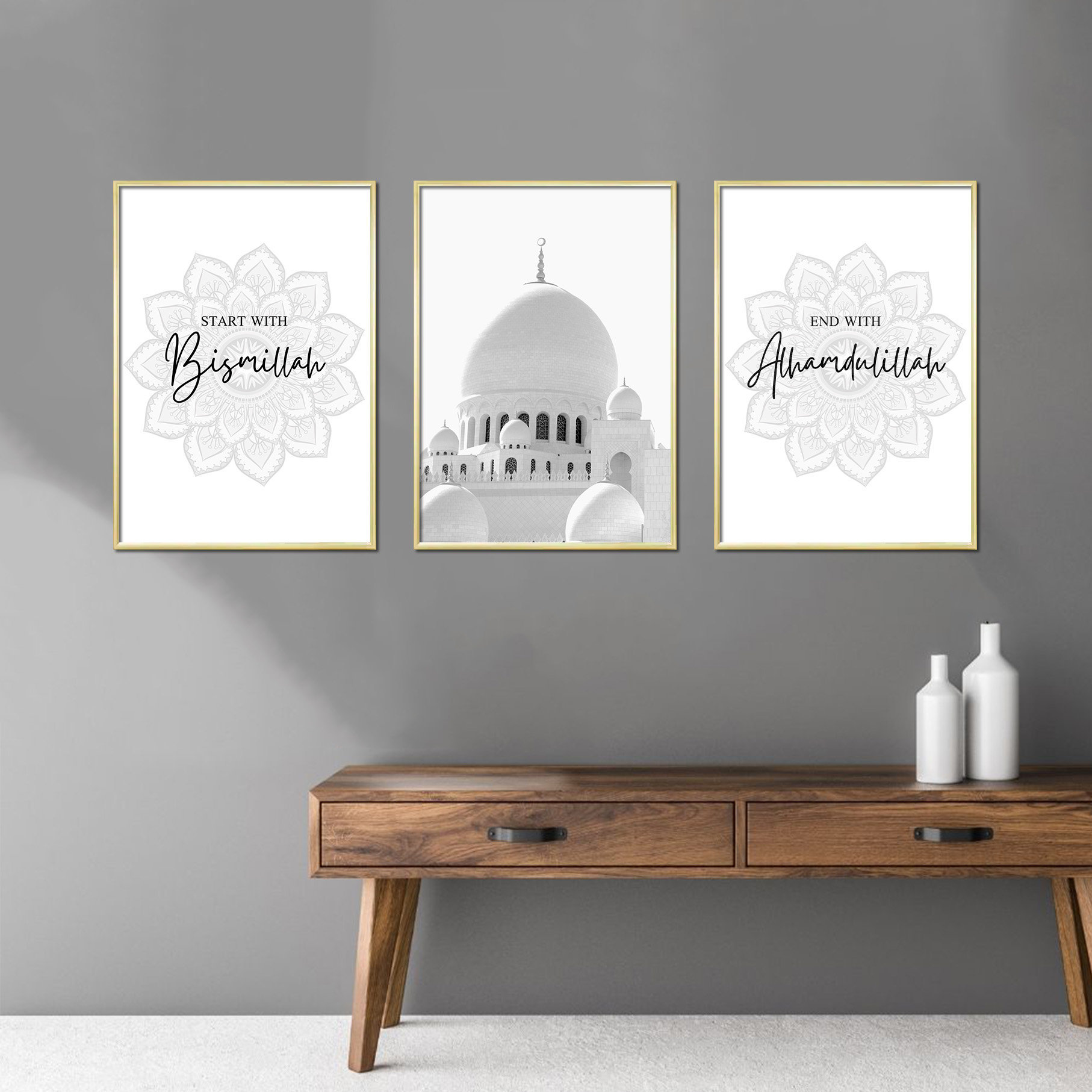 Islamische Wandbilder Set:  A Colorful Journey into Islamic Art