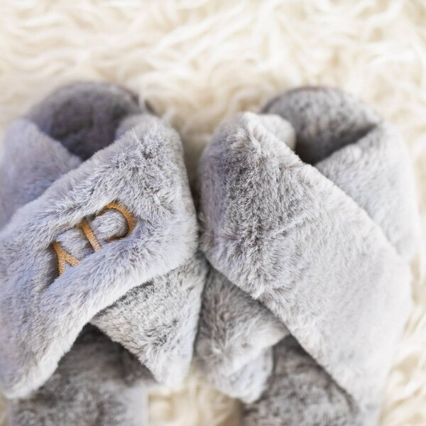 personalized embroidered slippers