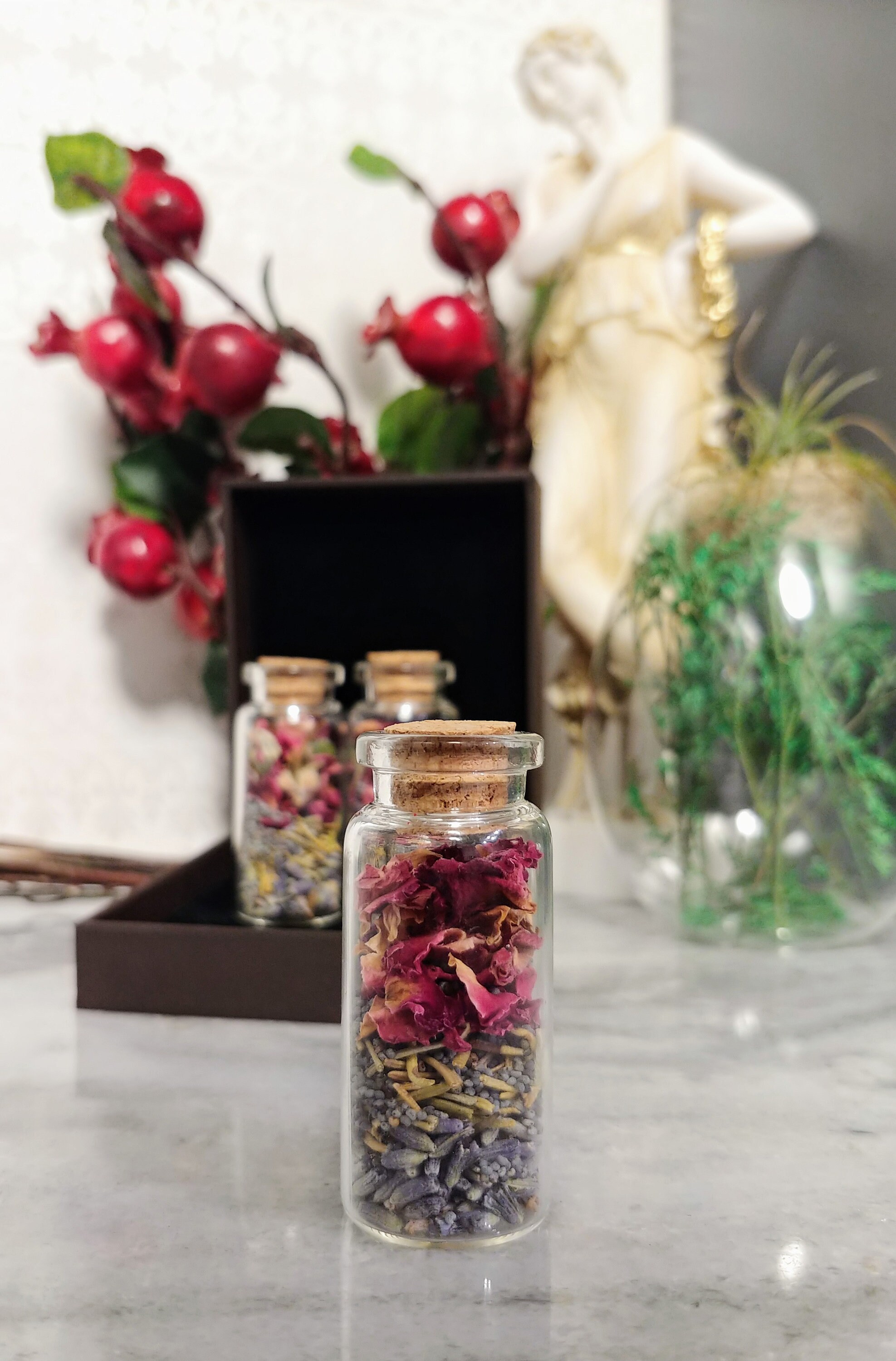 Persephone Altar offering bottles Etsy