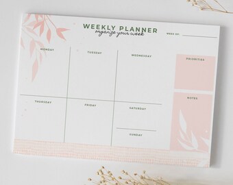 Boho Chic Weekly Planner | Downloadable Weekly Calendar | Boho Calendar Todo List Download & Print Ready Planner
