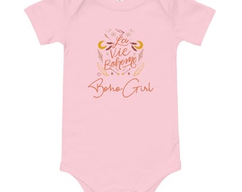 Boho Girl La Vie Boheme Baby short sleeve one piece | Infant Onesie Bodysuit