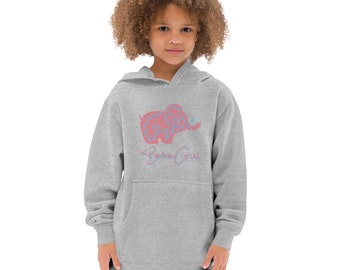 BOHO Girl Baby Elephant Girls sweat à capuche polaire | Sweat-shirt à capuche pour filles